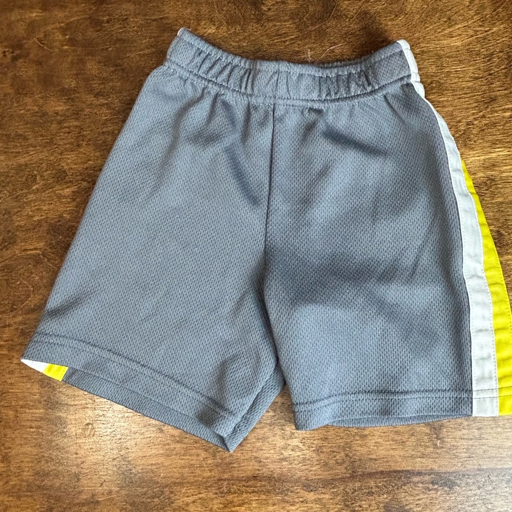 Garanimals Gray Shorts with Yellow and White Stripe